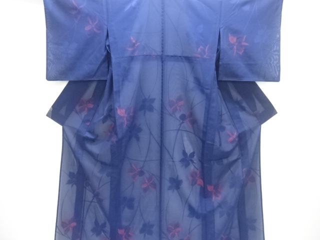 JAPANESE KIMONO / KIMONO FOR SUMMER / WOVEN FLOWER 